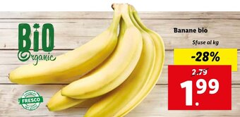 Lidl Banane bio offerta