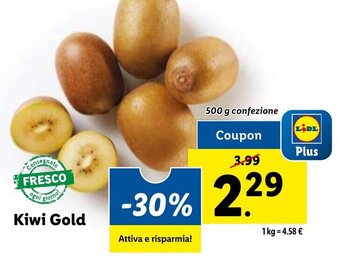 Lidl Kiwi Gold 500 g confezione offerta