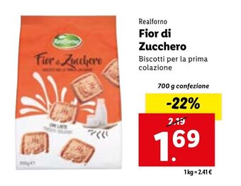 Lidl Realforno Fior di Zucchero 700 g confezione offerta