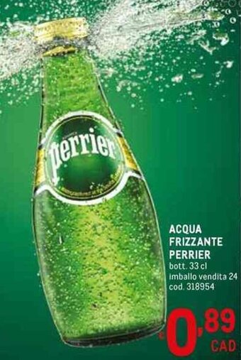 Metro ACQUA FRIZZANTE PERRIER bott. 33 cl offerta