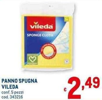 Metro PANNO SPUGNA VILEDA conf. 5 pezzi offerta