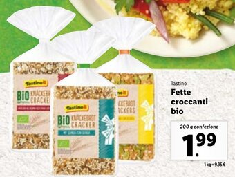 Lidl Tastino Fette croccanti bio 200 g confezione offerta