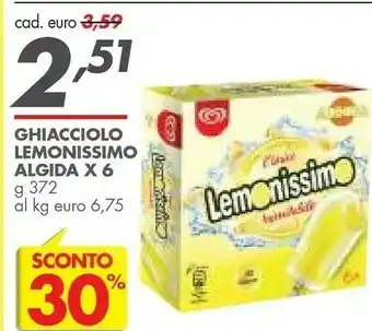 Italmark Algida Ghiacciolo Lemonissimo offerta