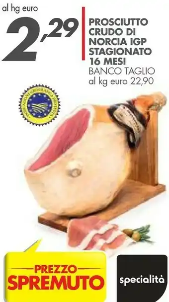 Italmark Prosciutto Crudo Di Norcia Igp offerta
