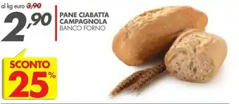 Italmark Pane Ciabatta Campagnola offerta