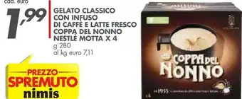 Italmark Nestle Motta Coppa Del Nonno Gelato Classico Con Infuso Di Caffe E Latte Fresco offerta