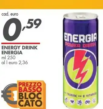 Italmark Energia Energy Drink 250 Ml offerta