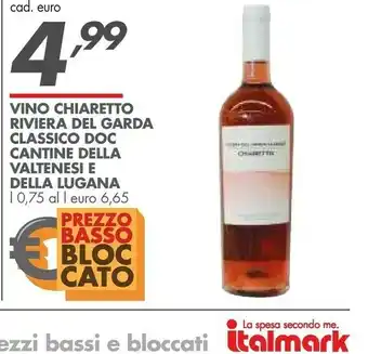 Italmark Vino Chiaretto Riviera Del Garda Classico Doc Cantine Della Valtenesi E Della Lugana 750 Ml offerta
