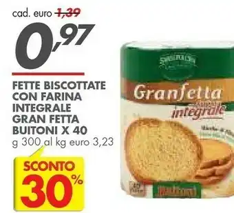 Italmark Buitoni Granfetta Con Farina Integrale 300 G(ml) offerta