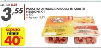 Italmark Negroni Pancetta Affumicata offerta