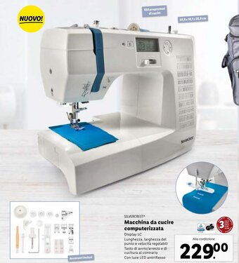 Lidl SILVERCRESTⓇ Macchina da cucire computerizzata offerta
