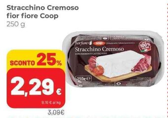 Coop Stracchino Cremoso fior fiore Coop 250 g offerta