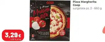Coop Pizza Margherita Coop surgelata pz. 2 - 660 g offerta