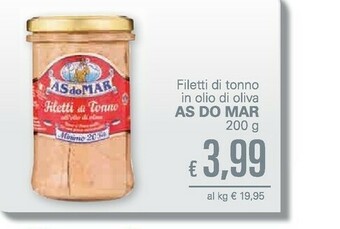 Unes Asdomar Filetti Di Tonno All Olio Di Oliva offerta
