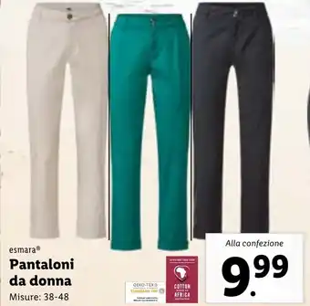 Lidl esmaraⓇ Pantaloni da donna Misure: 38-48 offerta