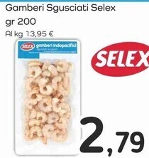 Famila Superstore Selex gamberi sgusciati offerta