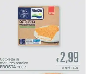 Unes Frosta Cotoletta Di Merluzzo Nordico offerta