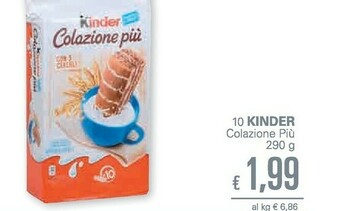 Unes Ferrero Kinder Colazione Più 290 G(ml) offerta