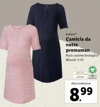 Lidl esmara® Camicia da notte premamanpremaman Misure: S-XL offerta