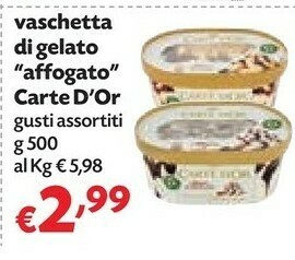 Pam Carte d'or Gelati algida offerta