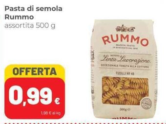 Coop Pasta di semola Rummo assortita 500 g offerta