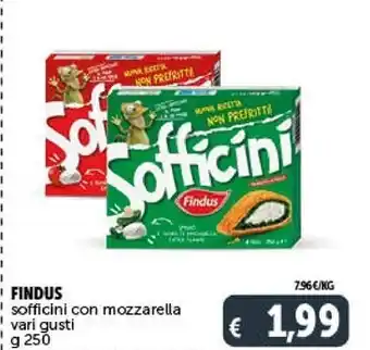 Gourmet Déco Findus sofficini con mozzarella offerta