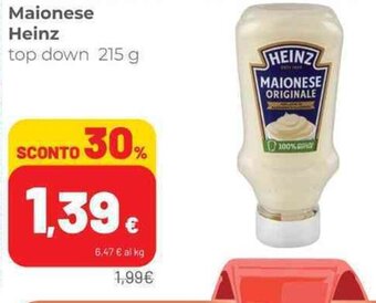 Coop Maionese Heinz top down 215 g offerta