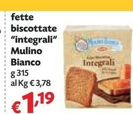 Pam Mulino Bianco Fette biscottate offerta