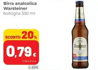 Coop Birra analcolica Warsteiner bottiglia 330 ml offerta