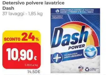Coop Detersivo polvere lavatrice Dash 37 lavaggi - 1,85 kg offerta