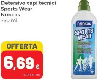 Detersivo capi tecnici Sports Wear Nuncas 750 ml