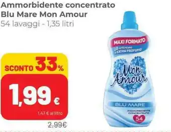 Coop Ammorbidente concentrato Blu Mare Mon Amour 54 lavaggi - 1,35 litri offerta