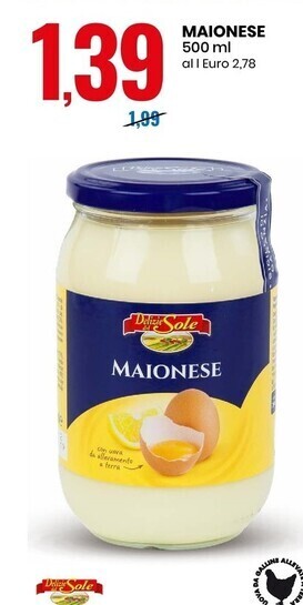Eurospin Delizie dal sole maionese offerta