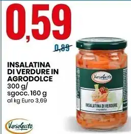 Eurospin Varia gusto insalatina di verdure in agrodolce offerta
