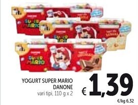 Spazio Conad Danone yogurt super mario offerta