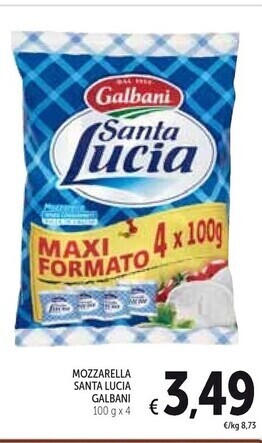 Spazio Conad Galbani mozzarella santa lucia offerta