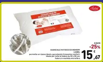 Spazio Conad Liabel guanciale in fiocco di memory offerta