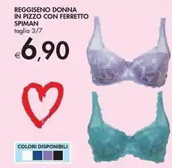 Bennet Spiman reggiseno donna in pizzo con ferretto offerta