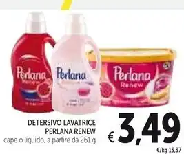 Spazio Conad Perlana detersivo lavatrice renew offerta