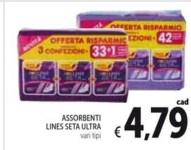 Lines assorbenti seta ultra