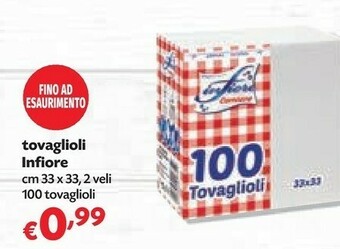 Pam Infiore Tovaglioli offerta
