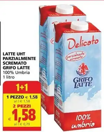 Il Gigante Grifo latte latte uht parzialmente scremato offerta