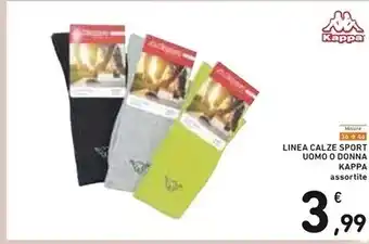 Spazio Conad Kappa linea calze sport uomo o donna offerta