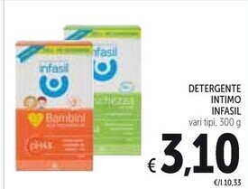 Spazio Conad Infasil detergente intimo offerta