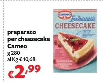 Pam Cameo Preparato Per Cheesecake offerta
