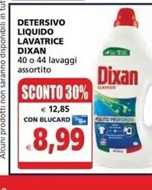 Il Gigante Dixan detersivo liquido lavatrice offerta
