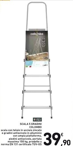 Spazio Conad Colombo scala 5 gradini offerta