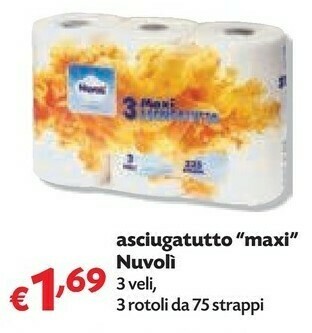 Pam Nuvoli Asciugatutto Maxi offerta