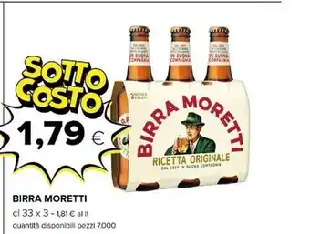 Oasi Moretti birra offerta