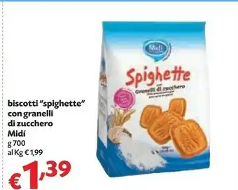 Pam Midi Biscotti Spighette Con Granelli Di Zucchero offerta
